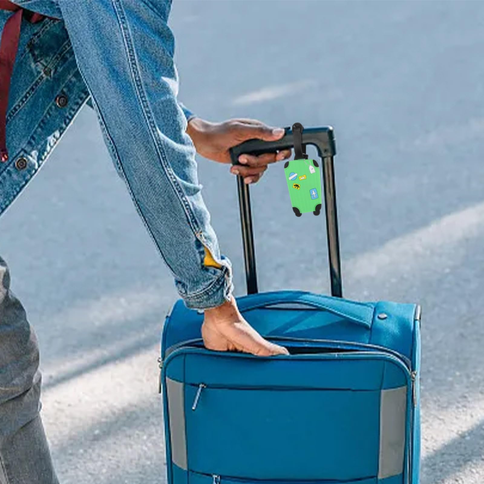 Lot De 24 étiquettes De Clés En Plastique Avec Anneau Et Fenêtre D'étiquette, étiquettes D'identification Pour Bagages, Sacs, Valises, Sacs à Dos, 12 Couleurs