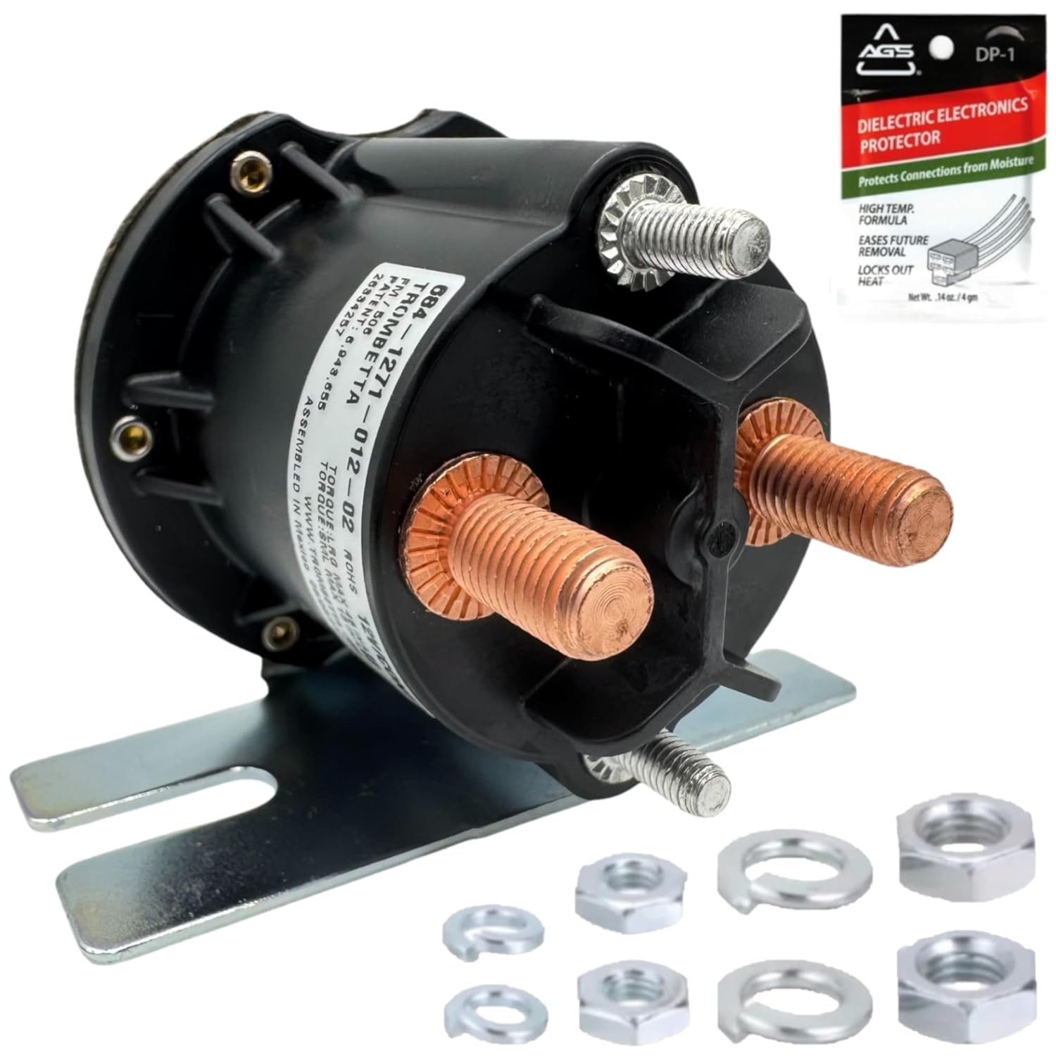 Genuine Trombetta 12V Starter Solenoid Relay Switch Kit, for Yamaha G22-G29 Drive 2 Adventurer Gas Golf Carts 2003-Current, Replaces Parts JW1-H1950-00-00 & JR3-H1950-00-00, 684-1271-012