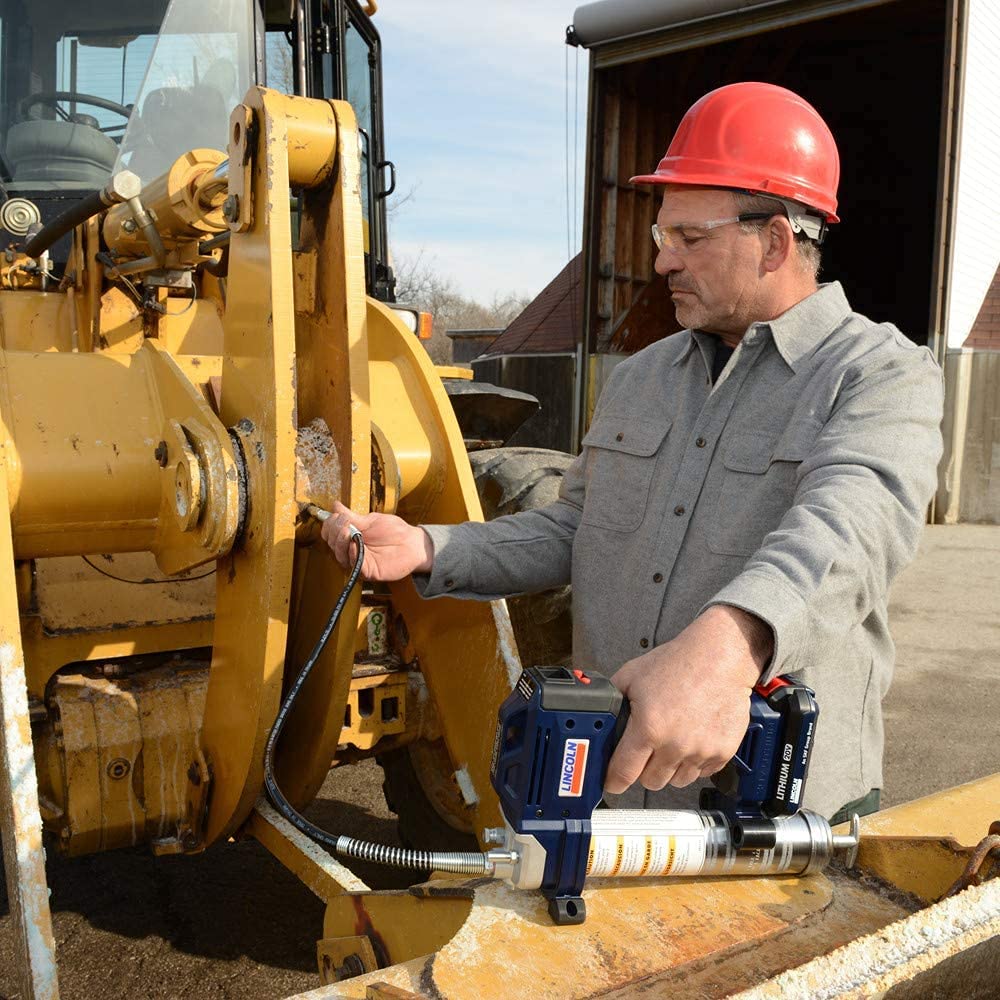 Lincoln 1884 LithiumIon PowerLuber 20Volt BatteryOperated Cordless Grease Gun, 2Output