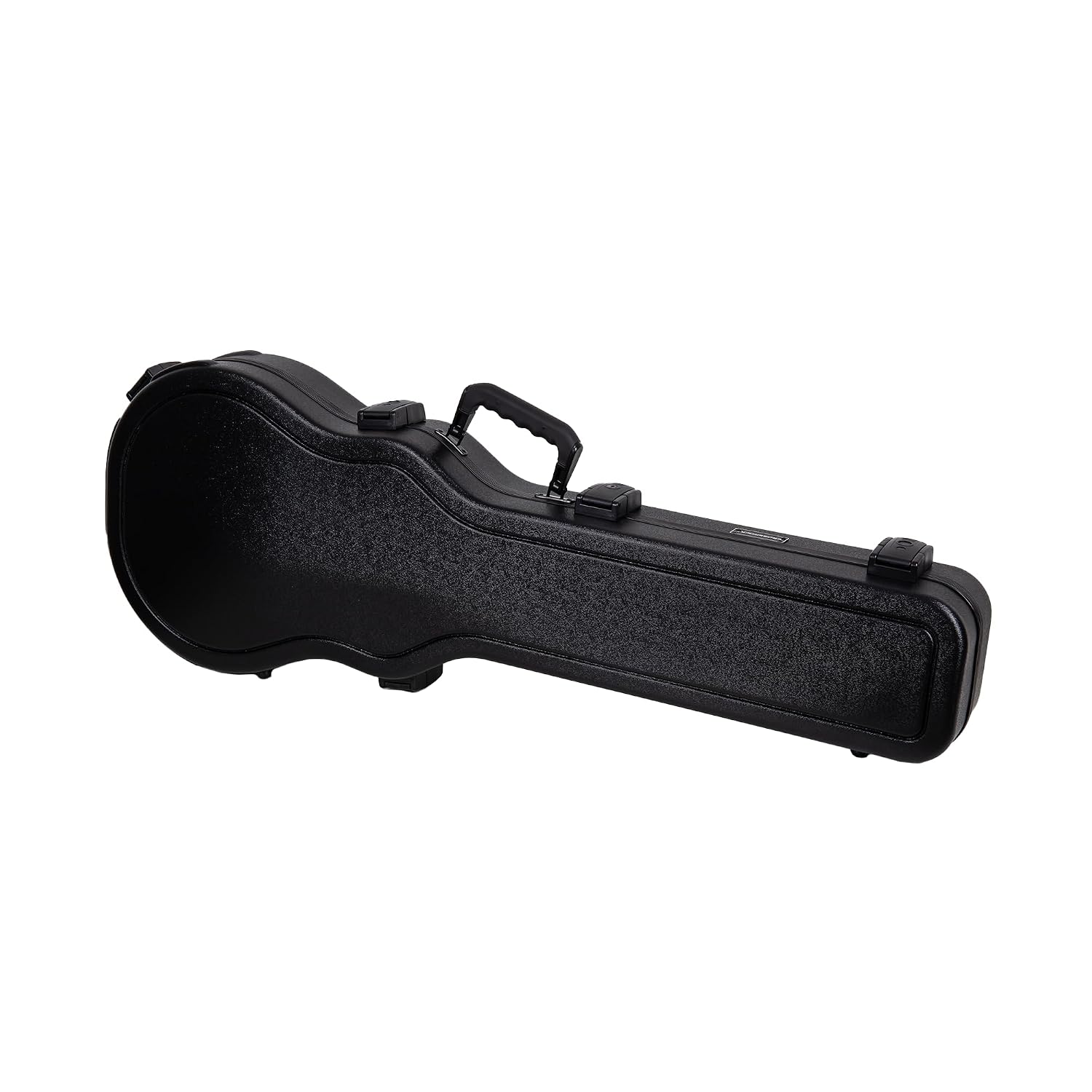 Crossrock Les Paul Guitar Case for Epiphone & Firefly | Black Scratch-Resistant Hardshell, Velvet Interior, Security Lock — Flight Case for Single-Cut Electric Guitars（CRA980LBK）