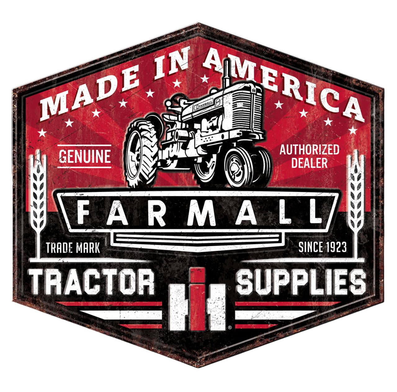 Farmall Tractor Supplies Premium Embossed Aluminum Sign - Vintage Signs - Tractor Signs - Nostalgic Vintage Metal Signs - Made in the USA