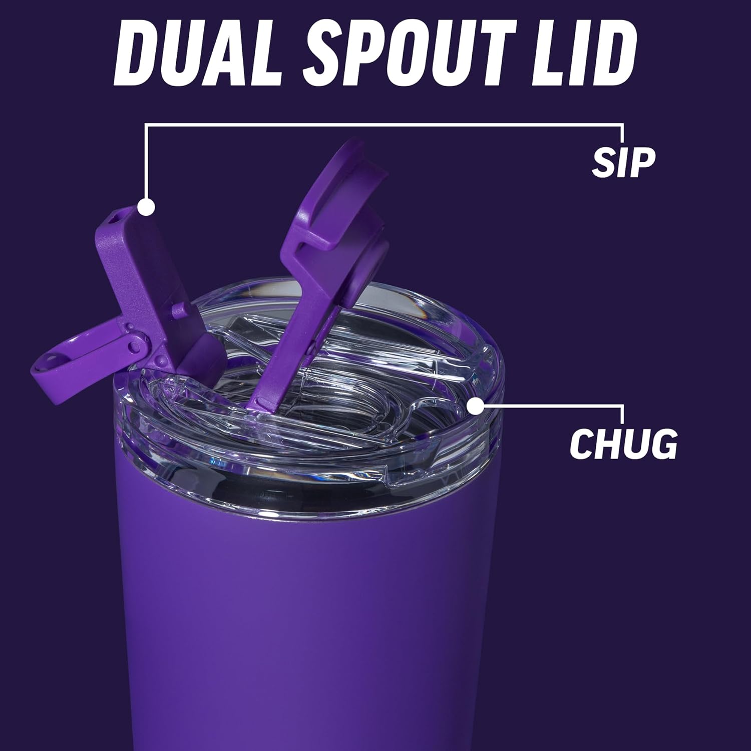 Rico Industries NBA Basketball Philadelphia 76ers Royal Blue 24oz Stainless Steel Tumbler with Lid and Dual Functioning Lid - Image 5