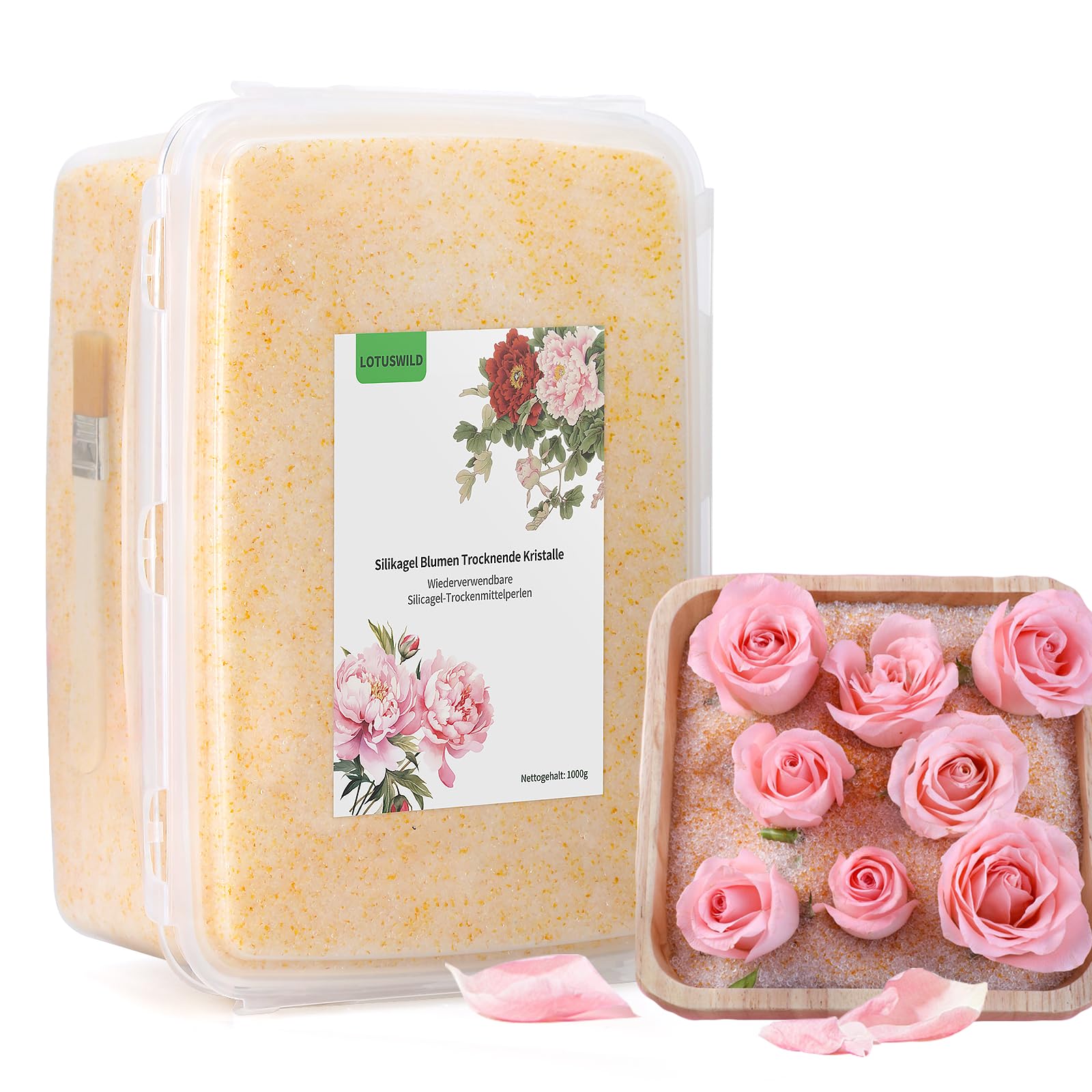 Silica Gel, 2.2 LBS Silica Gel Flower Drying with Sealed Container