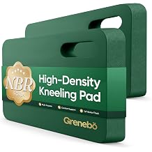 Grenebo High-Density NBR Foam Garden Kneeling Pad, 1.6" Extra Thick Gardening Pad for Kneeling, Ultra Soft Kneeling Pad for Gardening, Work, Exercise, Yoga, 17.3111.6 in 1, Green