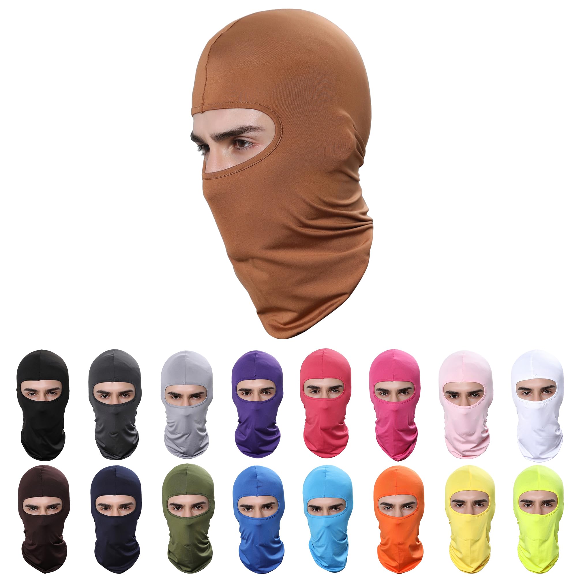 Pukavt 1-6 Pack Balaclava Face Mask, Ski Mask for Men Women