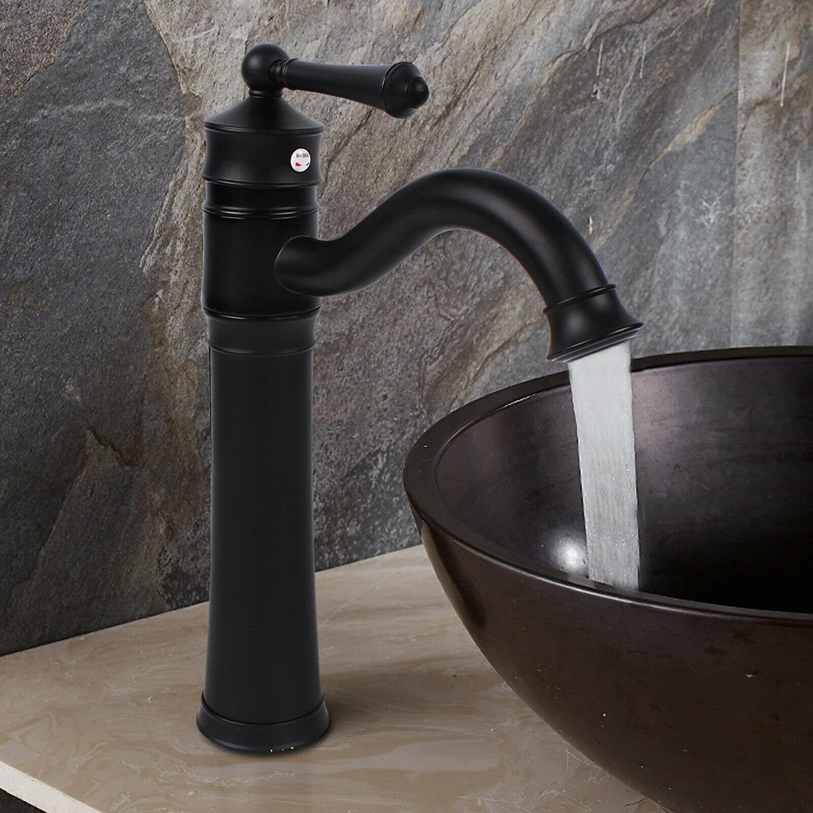 Grifo de baño vintage retro 360° grifo mezclador cocina baño grifo lavadero grifo para lavabo retro negro
