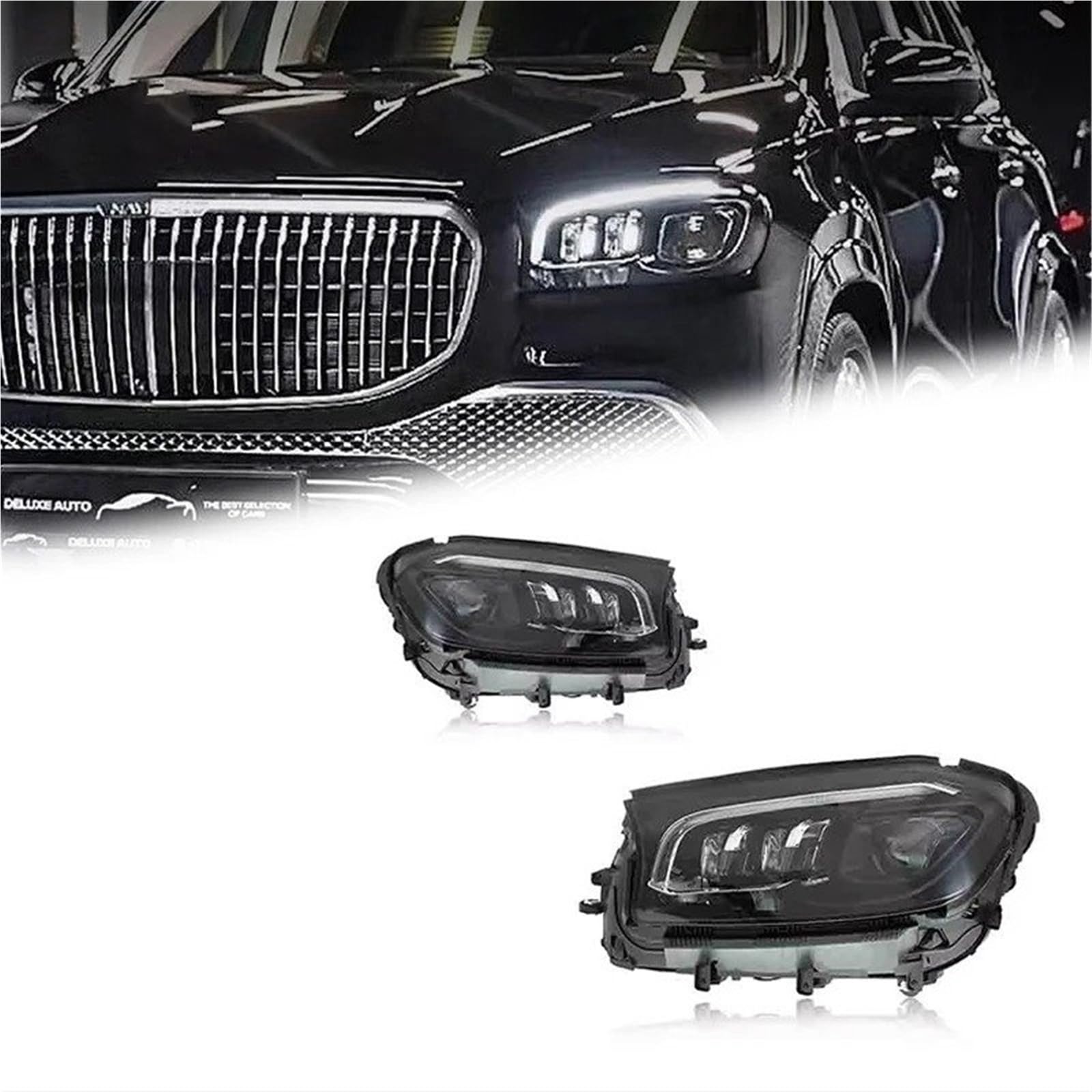 Faro Anteriore per Benz GLS X167, fari 2020-2024, proiettore, Luce Diurna, Accessori per Auto, luci per Auto, Gruppo Ottico Anteriore (fari Laser).