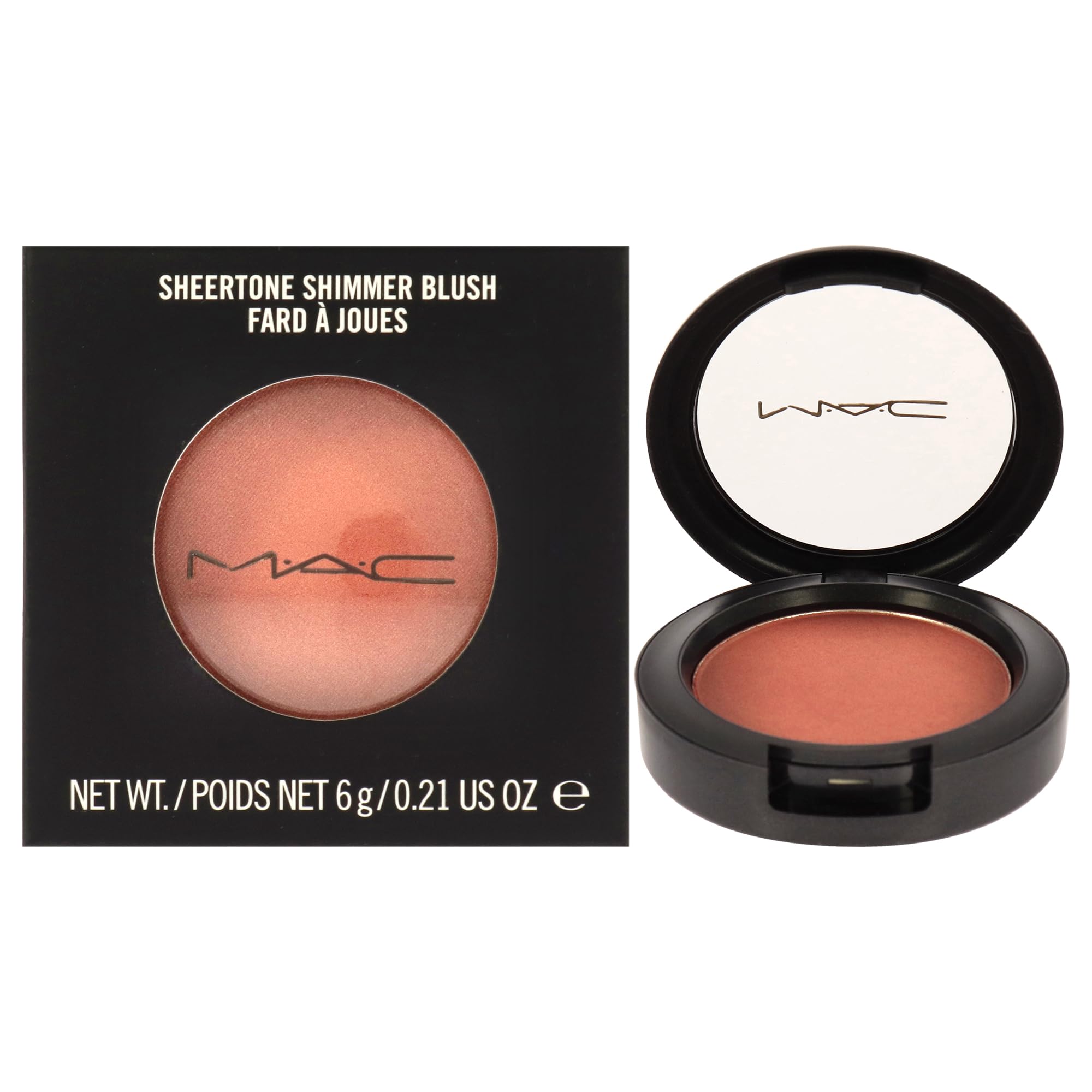 MAC Sheertone Shimmer Powder Blush 6g - Peach Twist