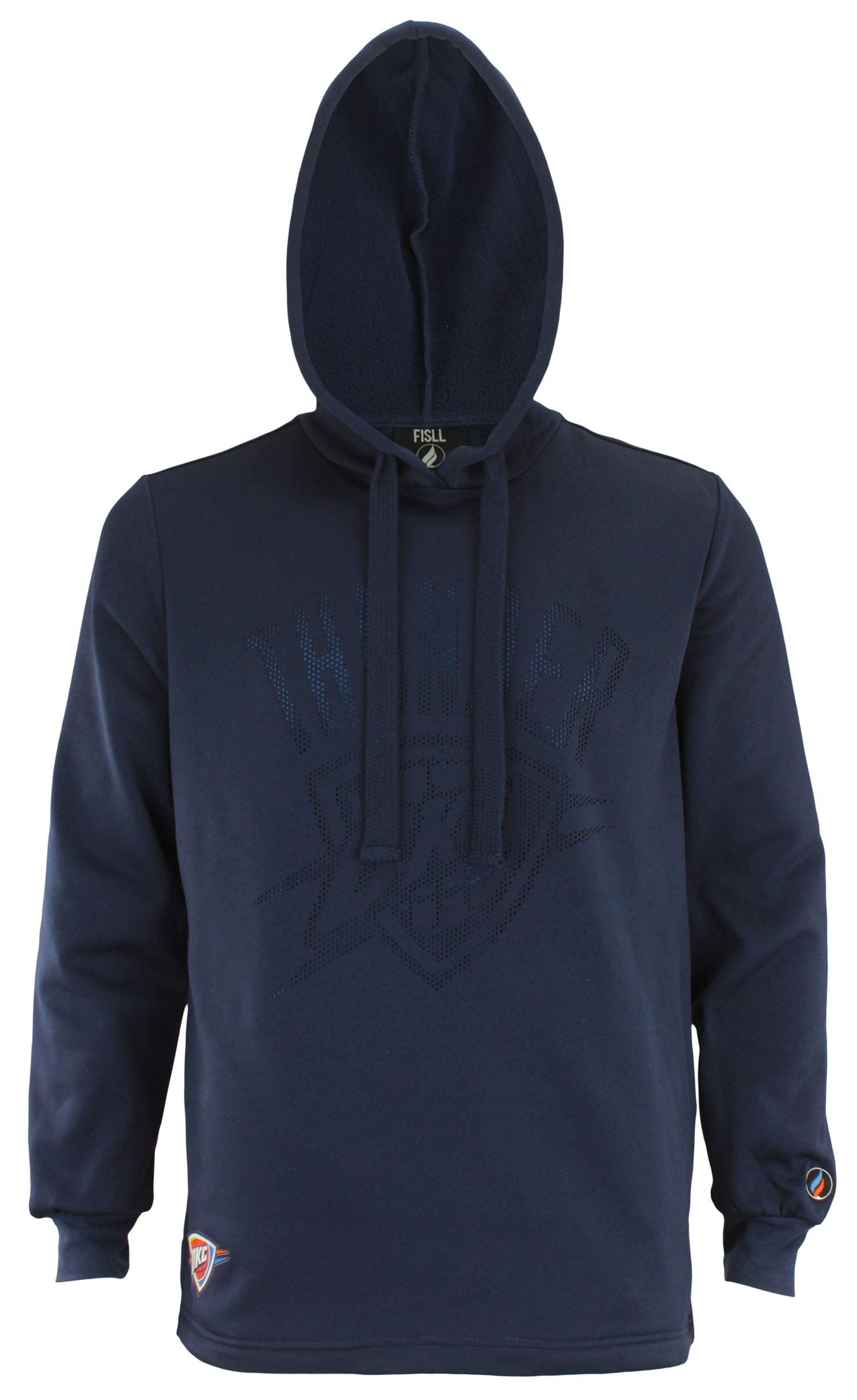 FISLL NBA Men's Perforated Pullover Hoodie, Oklahoma City Thunder 3X-Large
