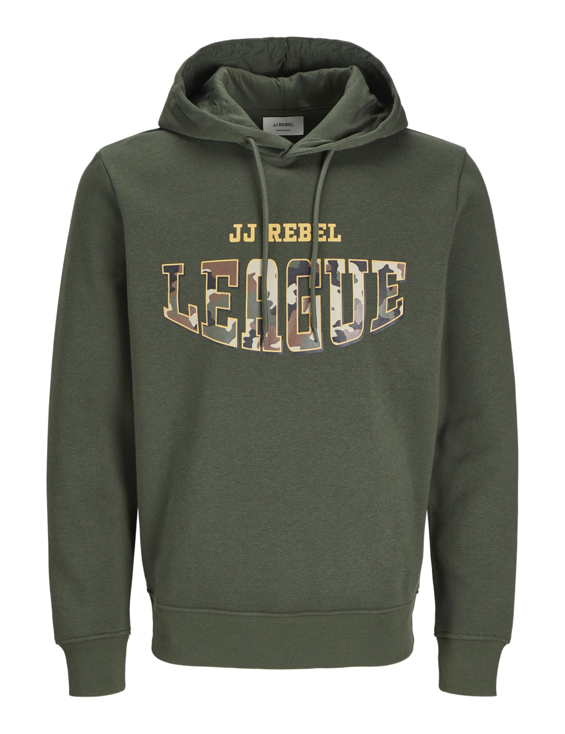 JJ REBEL Men's Jrebhamilton Sweat Hood Hoodie, Kombu green, L