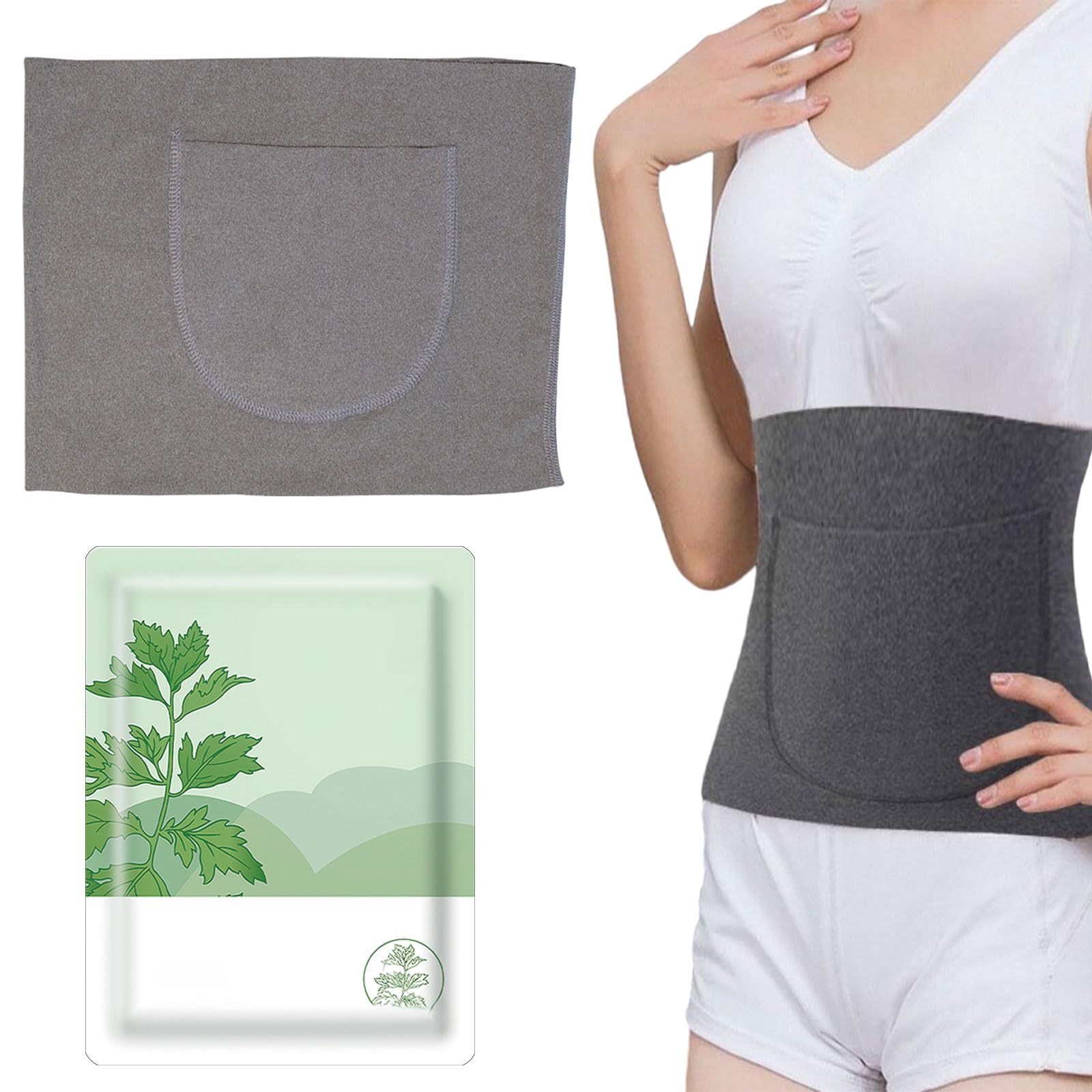 Faja Termica Lumbar,Faja Lumbar Caliente,Cinturón de Calor para Lumbares,Cinturón Calentador de Invierno,Faja Lumbar Caliente para Hombres Mujeres para Cintura de Apoyo Caliente Dolores Menstruales
