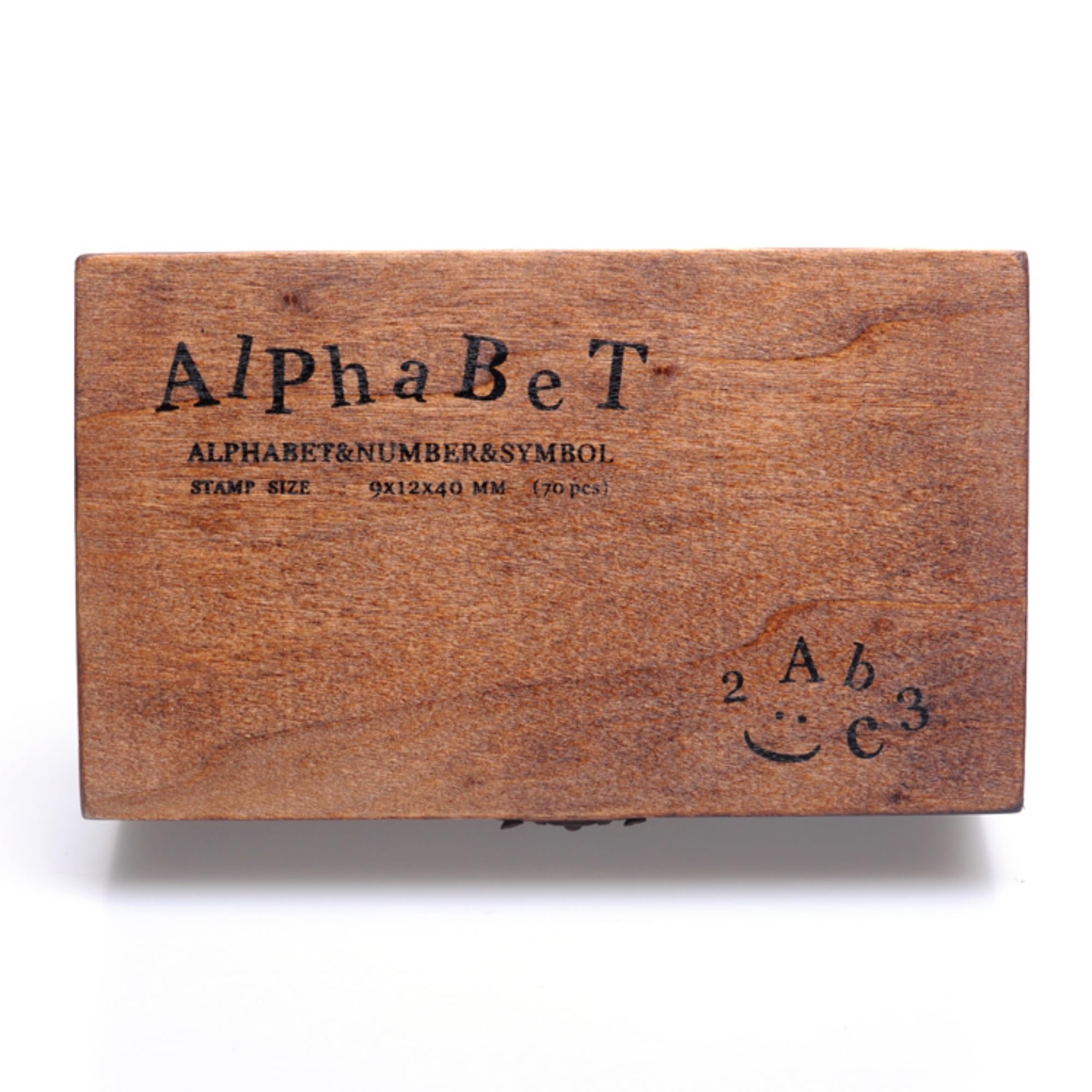 Vintage Wooden Stamps - Alphabet & Numbers -5