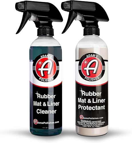 Adam's Polishes Alfombrilla de goma y protector de forro (combo limpiador y protector)