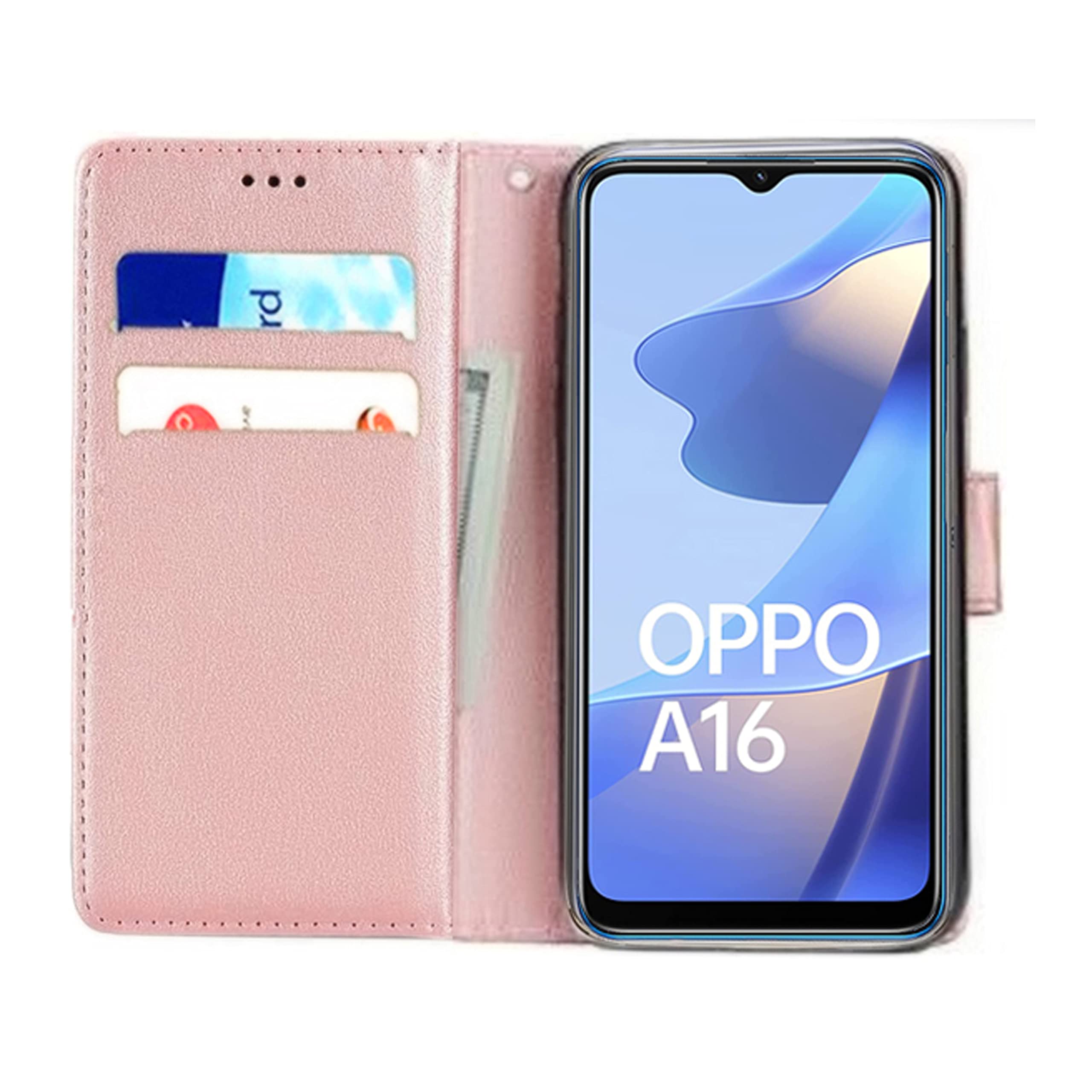 Custodia Portafoglio Per OPPO A16/A16S/A54S - Pelle PU Con Design Gatto