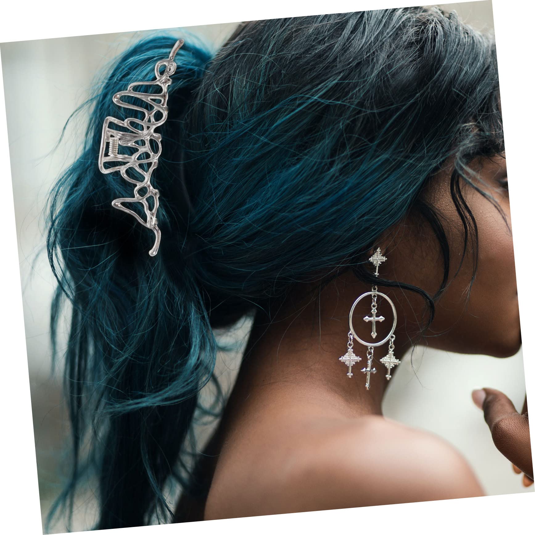 FRCOLOR 8pezzi Fermagli Per Clip Antiscivolo Per Donne Accessori Eleganti Per Acconciature Fermagli Per