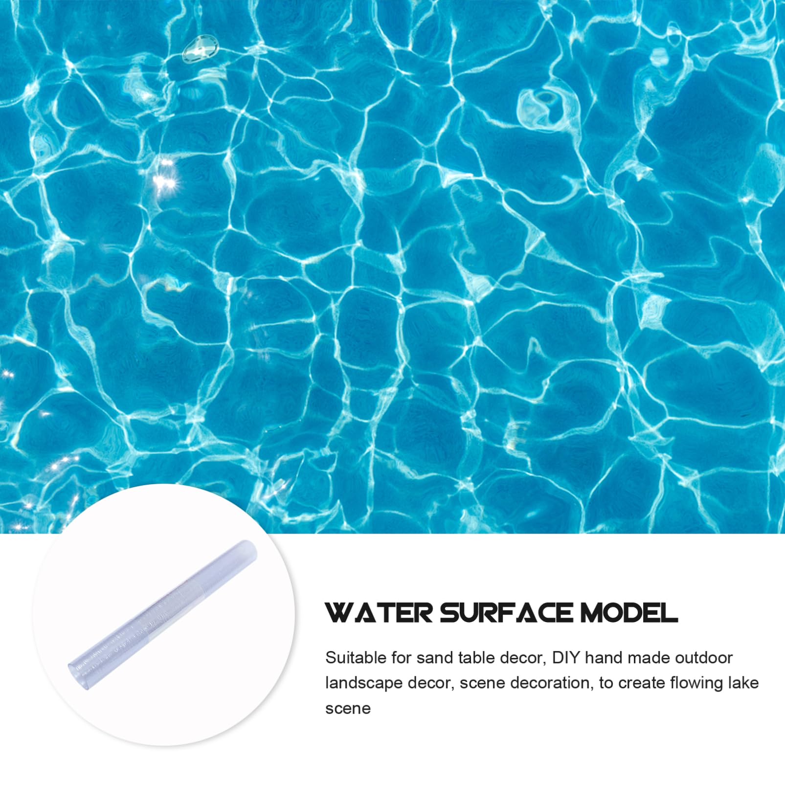 Amazon | LALADEFIEE Diy Pvc水面模型素材 ウォーターリップルフィルム 砂場用水紋パターン カット調整可能  リアル装飾向け学習用科学キット | ホビー用素材 通販