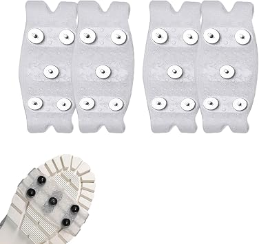 5-Claw Outdoor Anti-Skid Shoe Covers, Universal Non-Slip Gripper Spikes, Anti-Skid Gripper Spikes for Outdoor, Universal Gripper Spikes Non Slip Shoe Grips with 5 Tooth Steel Nails