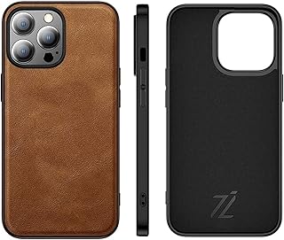 iPhone Luxury Leather Case With Invisible Magnet Inside for iPhone 11 Series / 12 Series / 13 Series/XR/XS Max iPhone Leather Classy Cover (Brown, iPhone 12/12Pro)