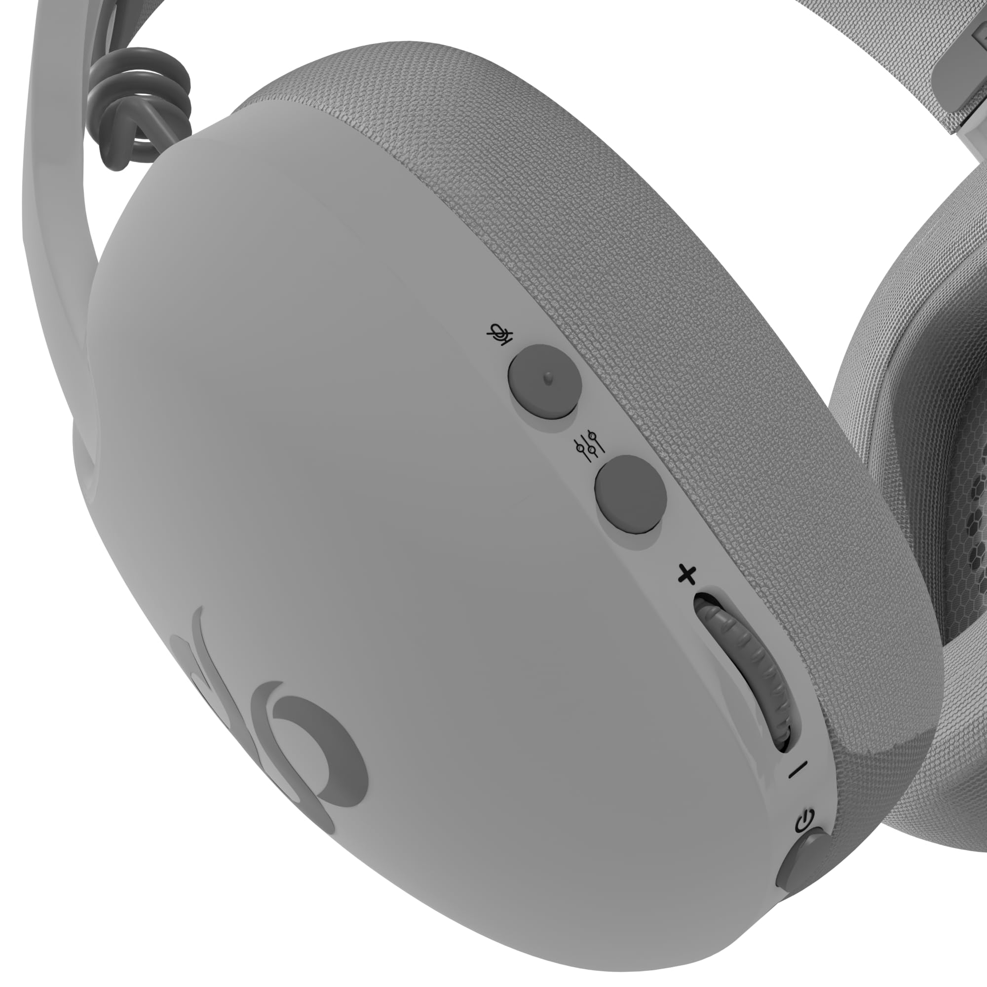 NEWSKILL Bael Auriculares Inalámbricos Gaming, Ligeros, micrófono omnidireccional, Batería de 20 Horas, Triple conexión 2.4G, Bluetooth y Cable, Compatibles con PC, PS5, PS4, Switch y móvil – Blanco