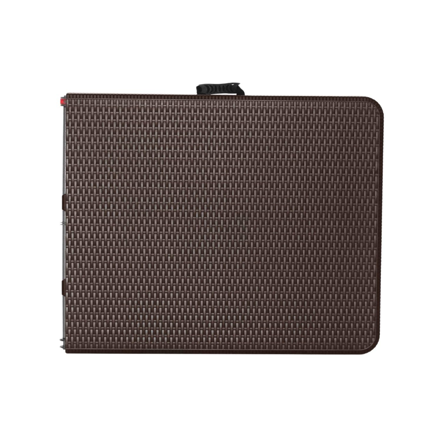THINIA HOME Mesa Plegable Rectangular Efecto Ratán 180x74x74cm