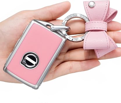 for Volvo Key Fob Cover,Volvo XC40 XC60 S90 XC90 V90 2017 2018 T5 T6 2015 2016 T8 Pink