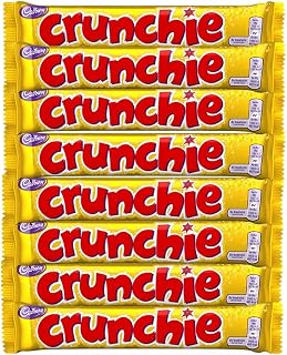 Cadburys Crunchie Bars | Total 8 bars of British Chocolate Candy - Cadbury Crunchie