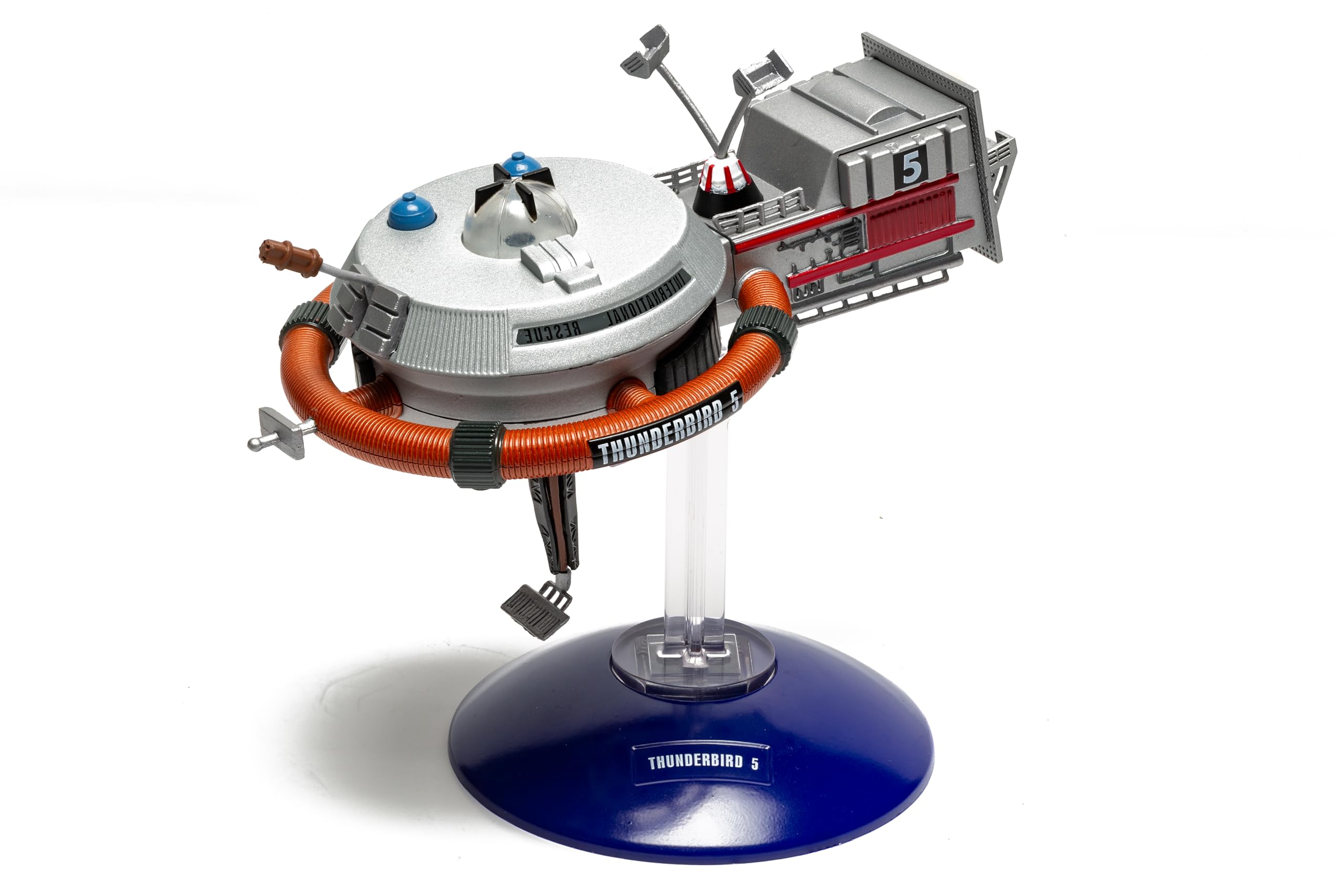Corgi CC01501 Thunderbirds F.A.B. Collection – Modèle Thunderbird 5 moulé sous Pression, Station Spatiale détaillée avec Support d'affichage, modèles d'engins spatiaux pré-construits sous Pression