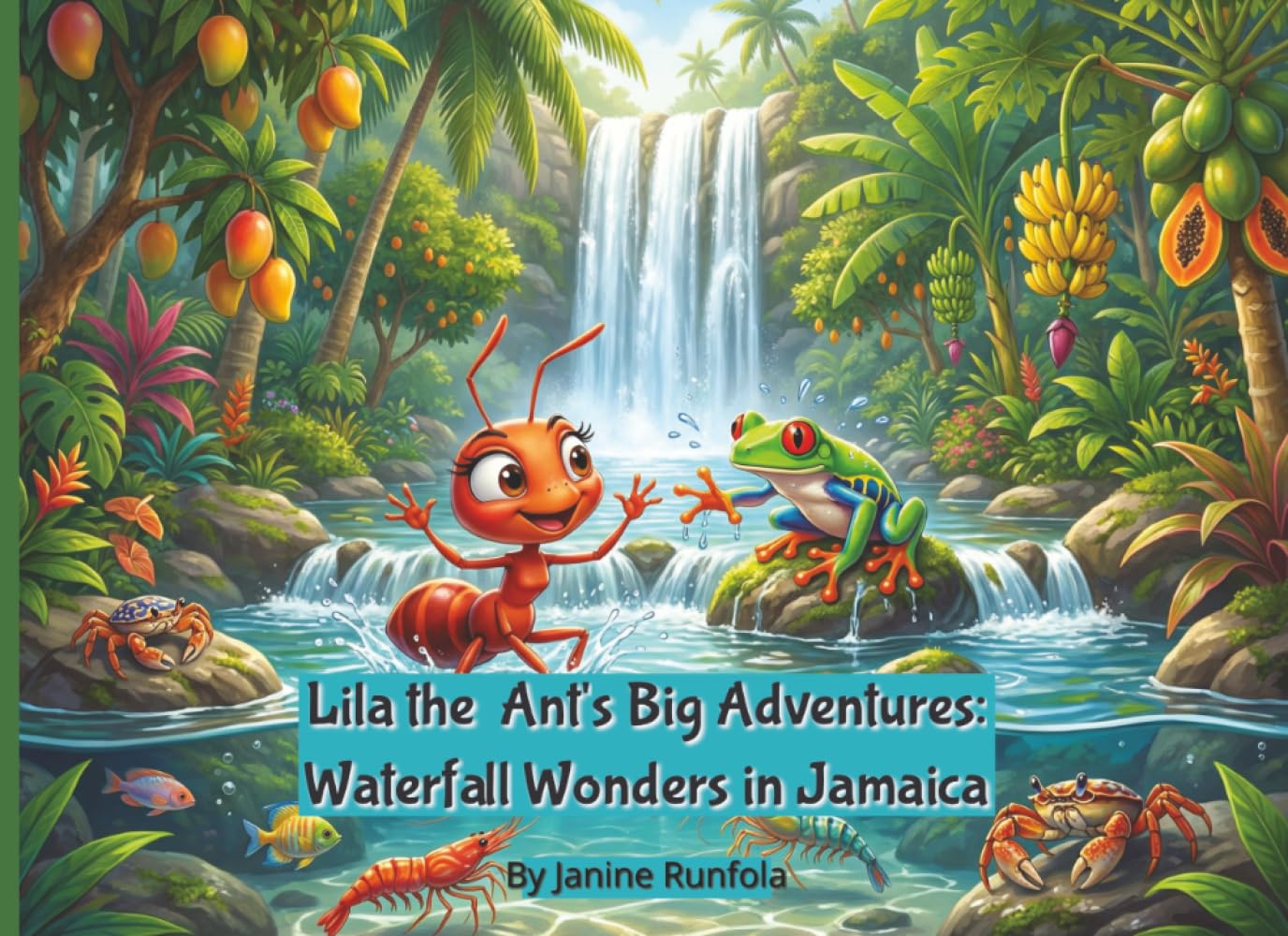 Lila the Ant's Big Adventures: Waterfall Wonders in Jamaica