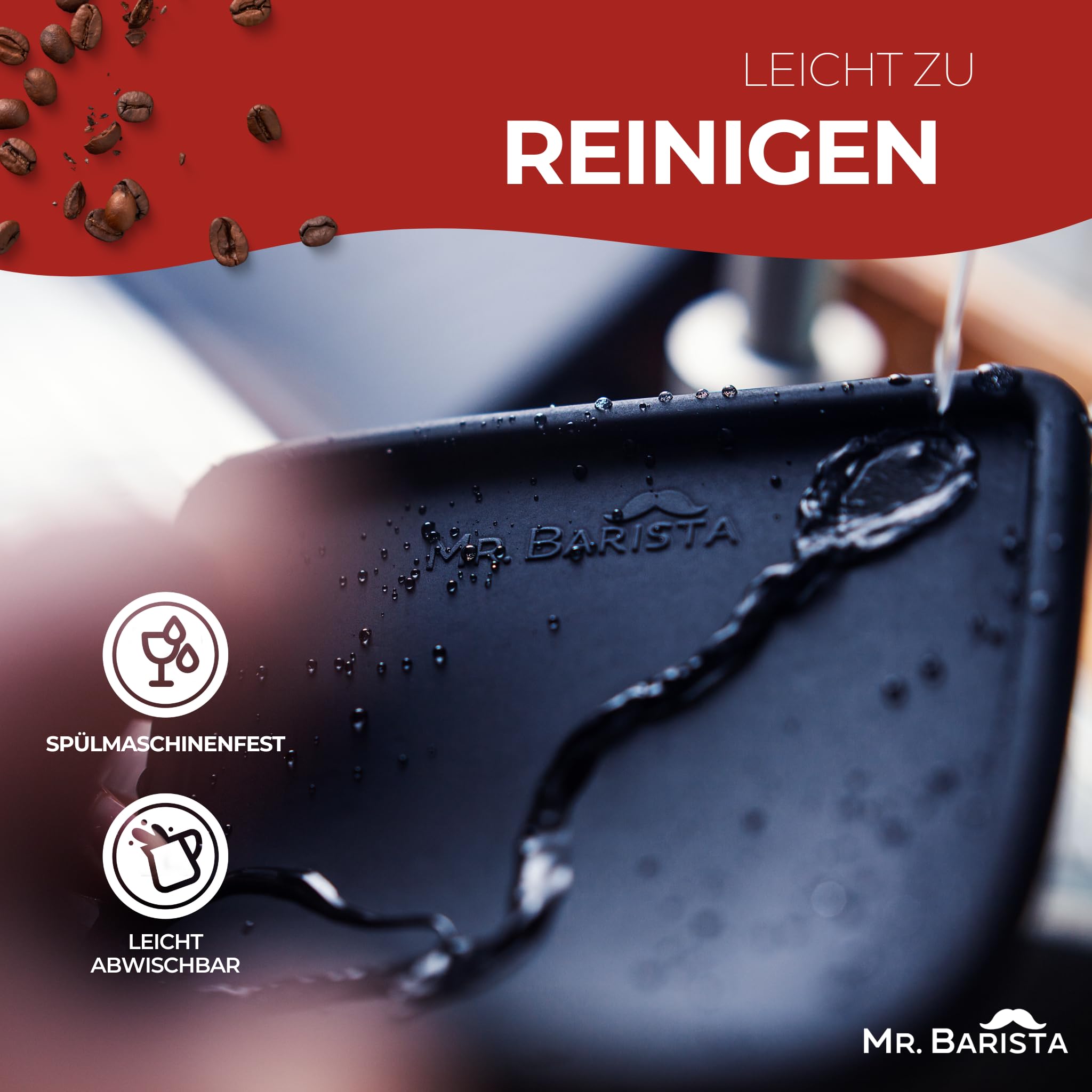 Mr. Barista Tamper Matte - Silikon Arbeitsmatte 31x15cm Für Siebträger