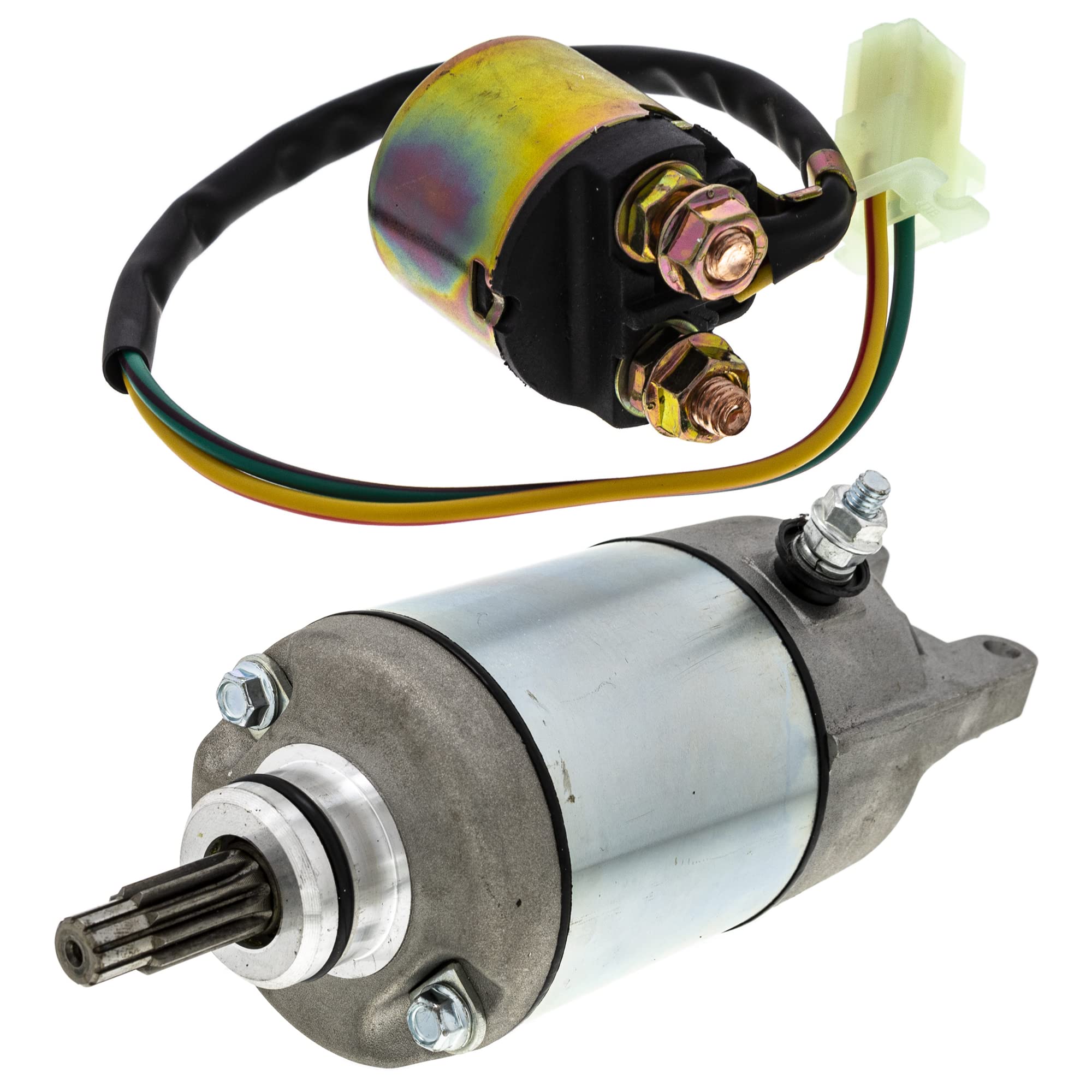 Starter Motor & Starter Solenoid For 1988-2000 Honda FourTrax300 - Foto 9