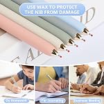 Gel Pens 6 Pcs, 0.5mm Quick Dry Black Ink Pens Fine Point Smooth Writing Pens,Retractable Pens for Journaling Note Taking,Stylo Gel Gift for Women (Morandi-6PC)