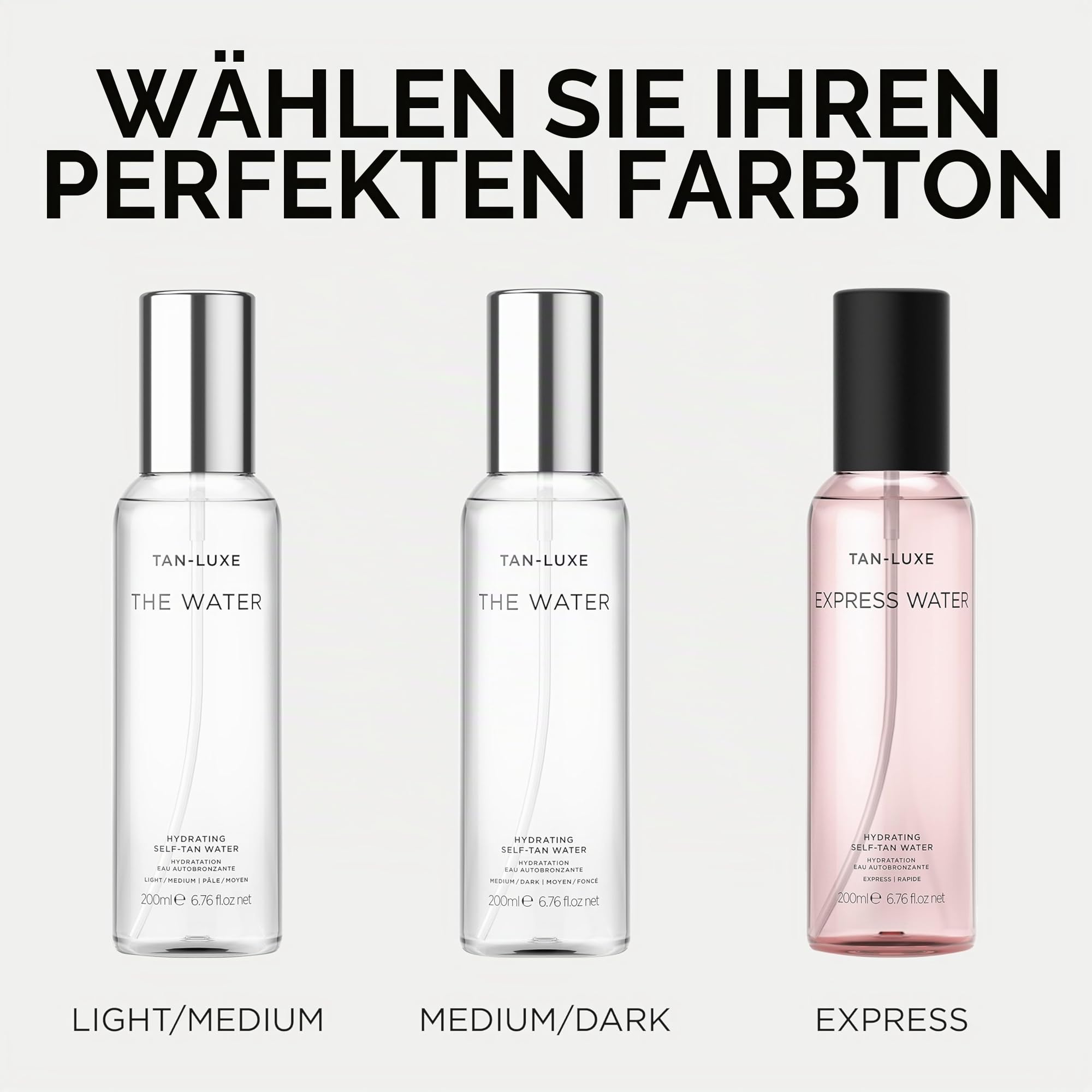 TAN-LUXE THE WATER Selbstbräunungswasser, dunkel (200 ml) Selbstbräunungswasser, tierversuchsfrei und vegan