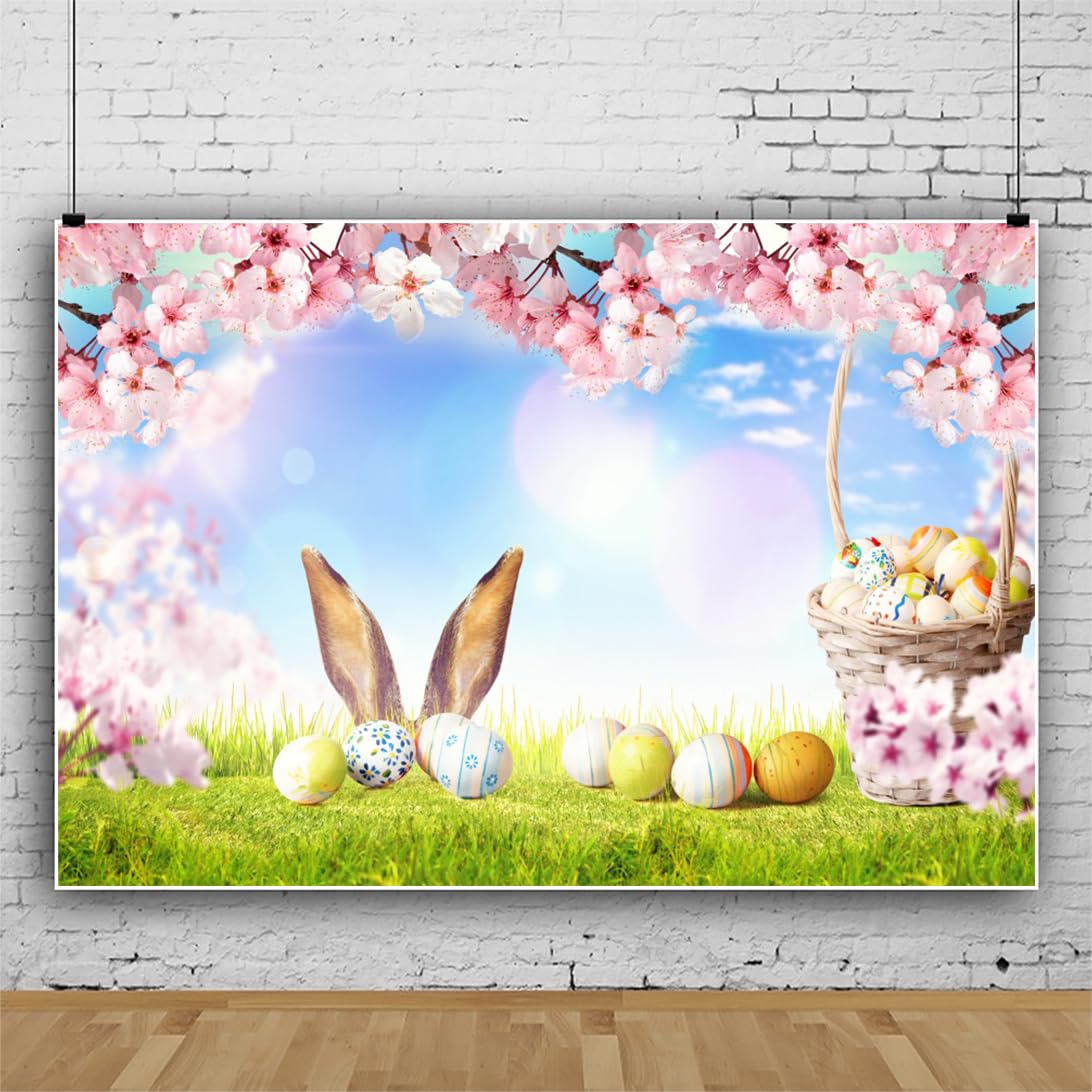 Frühlings-Fotohintergrund 3x2,4 M – Weiß, Aus Polyester, Für Ostern, Kinderparty, Fotoshooting, Faltbar & Waschbar