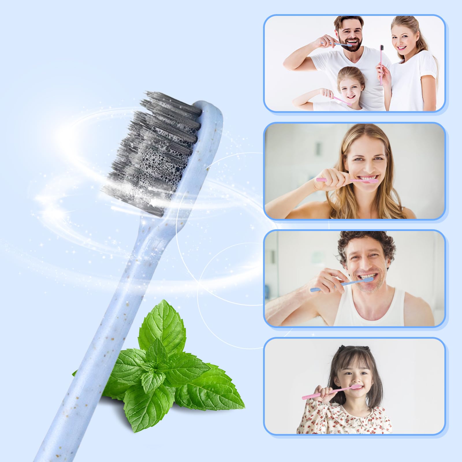 Juego de 200 cepillos de dientes desechables prepegados, envueltos individualmente, prepegados, cerdas suaves, cepillos de dientes coloridos para viajes, regalo para personas sin hogar,