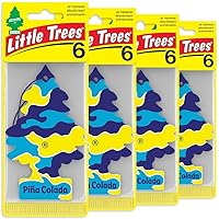 Vista 17 de Little Trees - Ambientador de árbol colgante que proporciona un aroma de larga duración para tu hogar o tu auto. Aroma Black Ice, 24