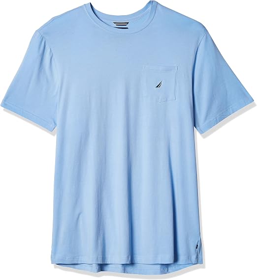 Nautica Camiseta de Manga Corta con Cuello Redondo y Bolsillo para Hombre :  Amazon.com.mx: Ropa, Zapatos y Accesorios