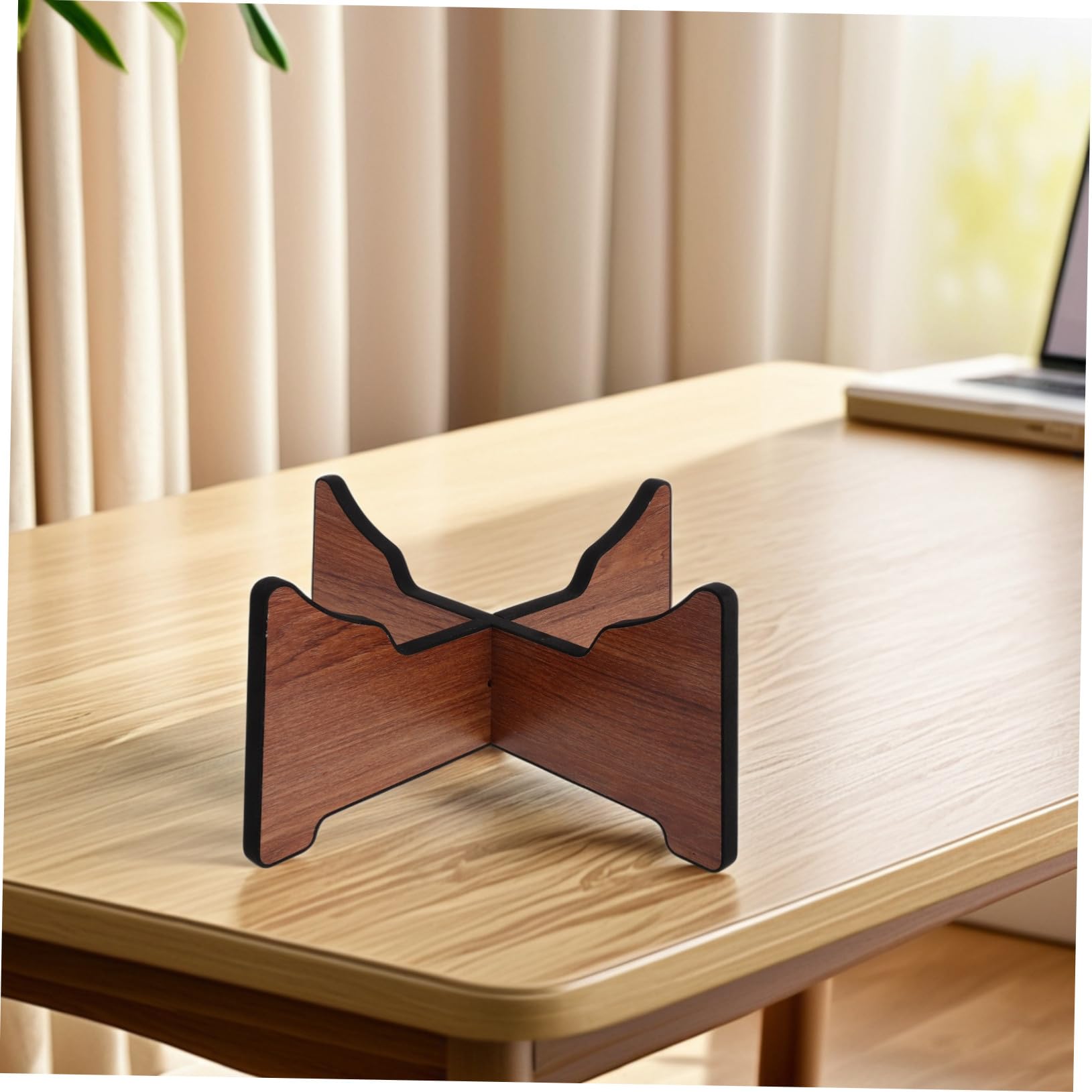 FRCOLOR Schlagzeugständer aus Holz Handpan-trommelhalter Robustes Design für Trommeln zum Spielen und Präsentieren Stabiler Stand