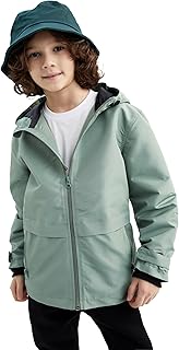 جاكيت بغطاء للرأس بأكمام طويلة وقصة عادية للأولاد من ديفاكتو، Y4575A6