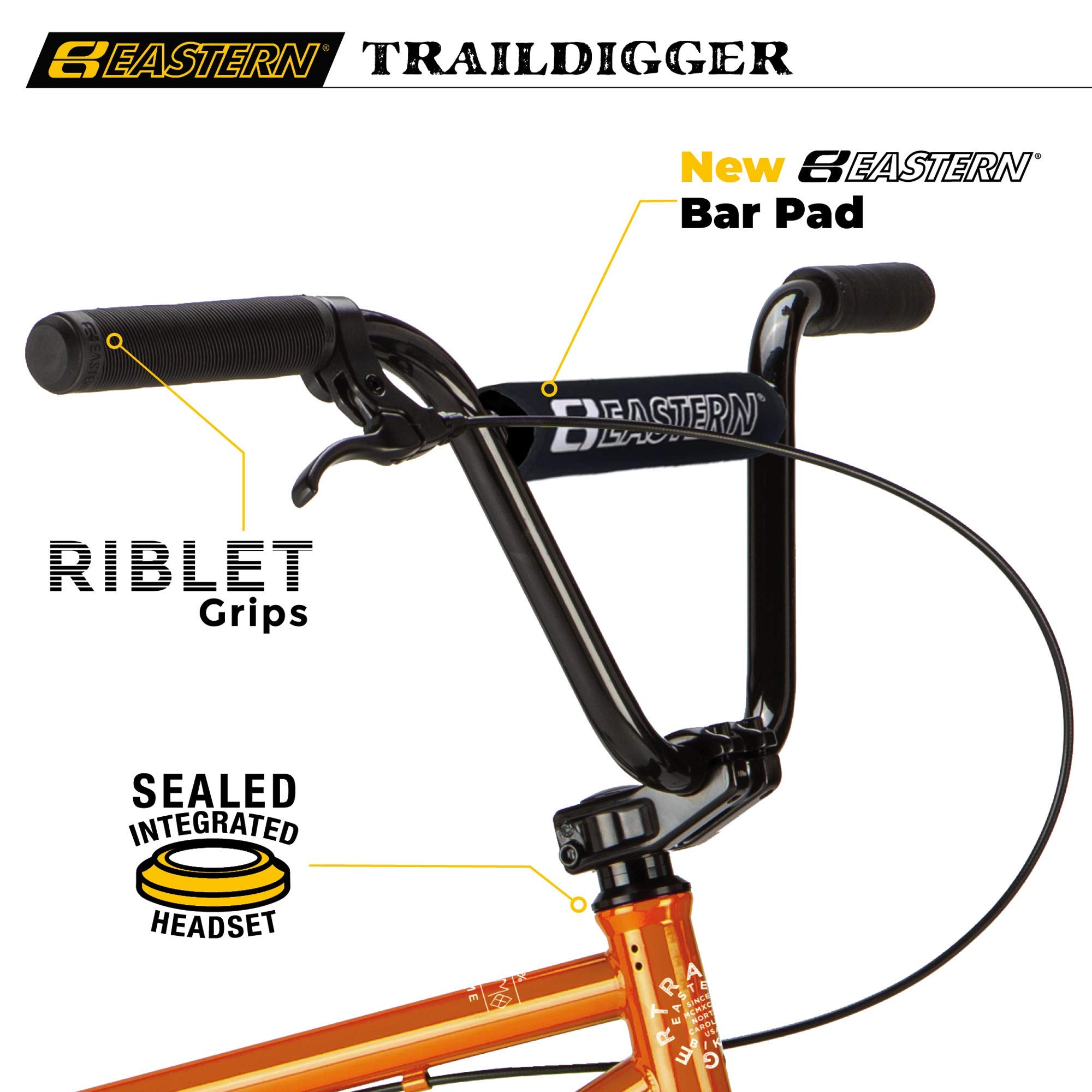 Eastern Bikes Traildigger 20 pollici BMX Bike Telaio leggero in cromolio completo