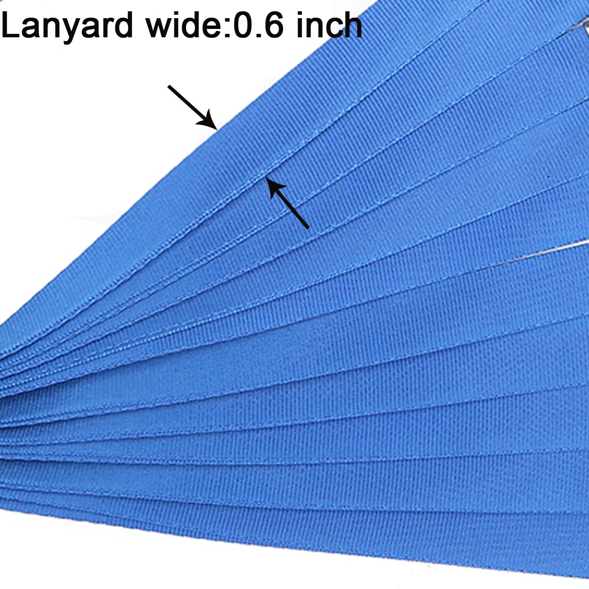 Paquete De 10 Cordones Para El Cuello De Oficina, De Nailon Tejido, Para Soportes De Insignias Con Gancho En Forma De J, Para Modelos Mejorados, Ideal Para Tarjetas De Identificación, Llaves, Teléfono