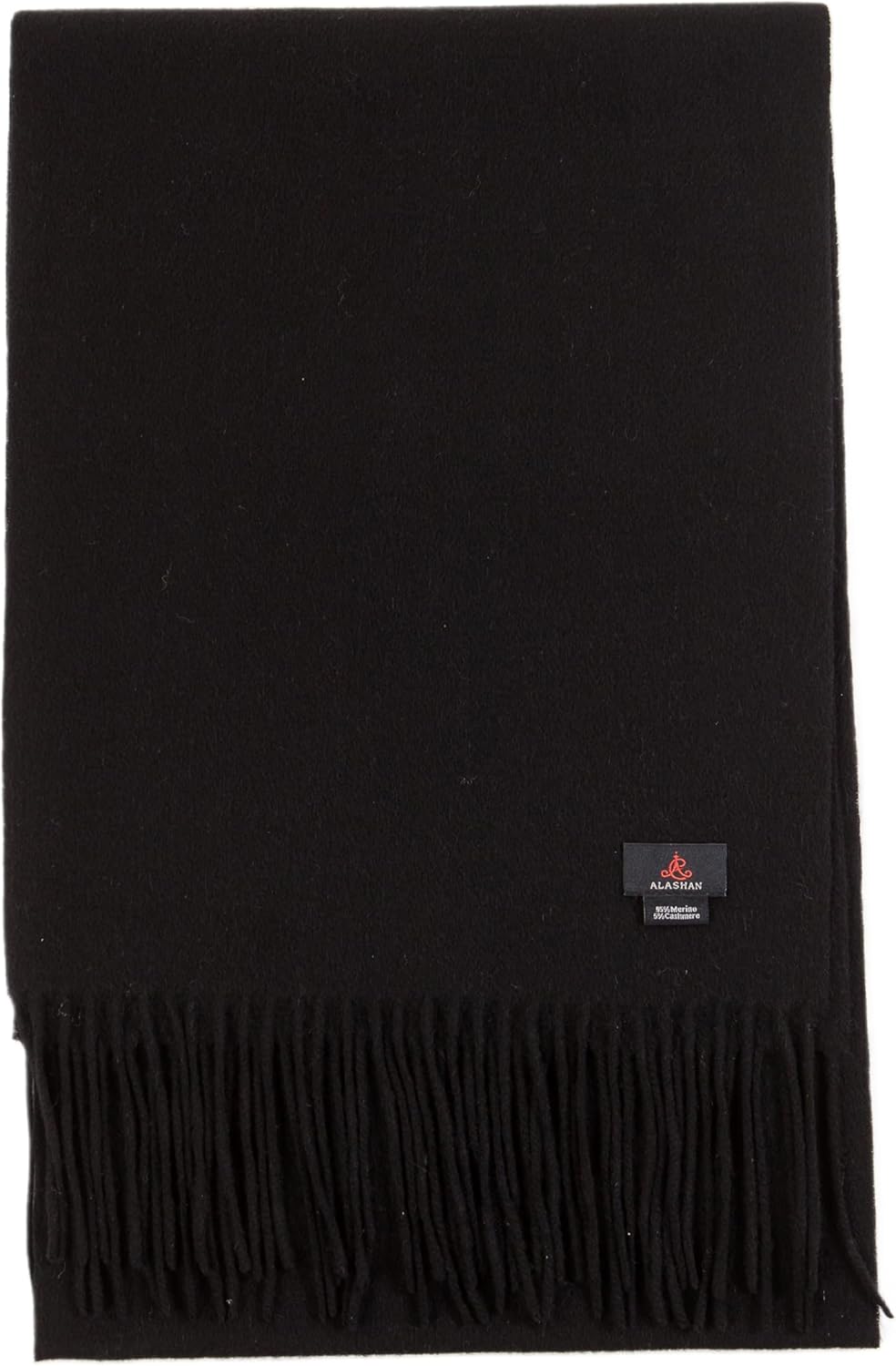 Alashan Cashmere Ultra-Fine Merino Wool and Cashmere Blend Woven Scarf -Luxe fabric-Lightweight- 72" x 12"