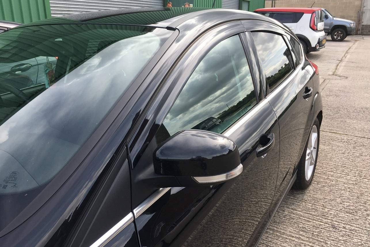 AUTO CLOVER Wind Deflectors Set for Ford Focus MK3 2011 2018 5 Door