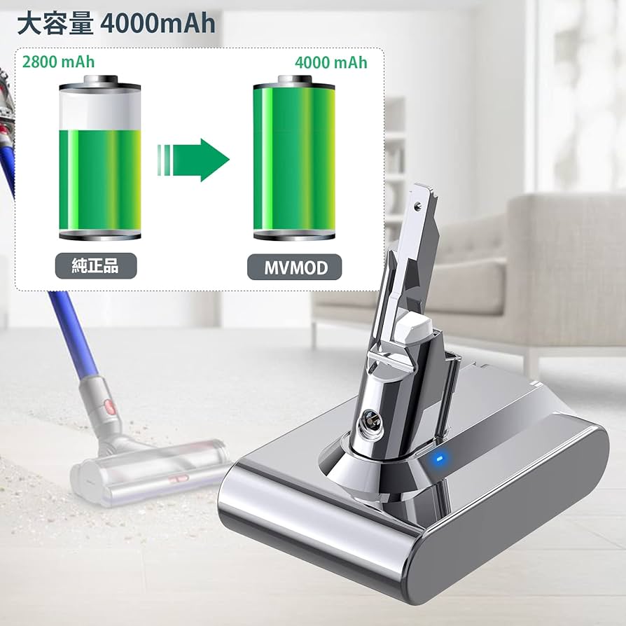 Amazon.co.jp: MVMOD ダイソン V7 バッテリー 大容量 4000mAh 21.6V