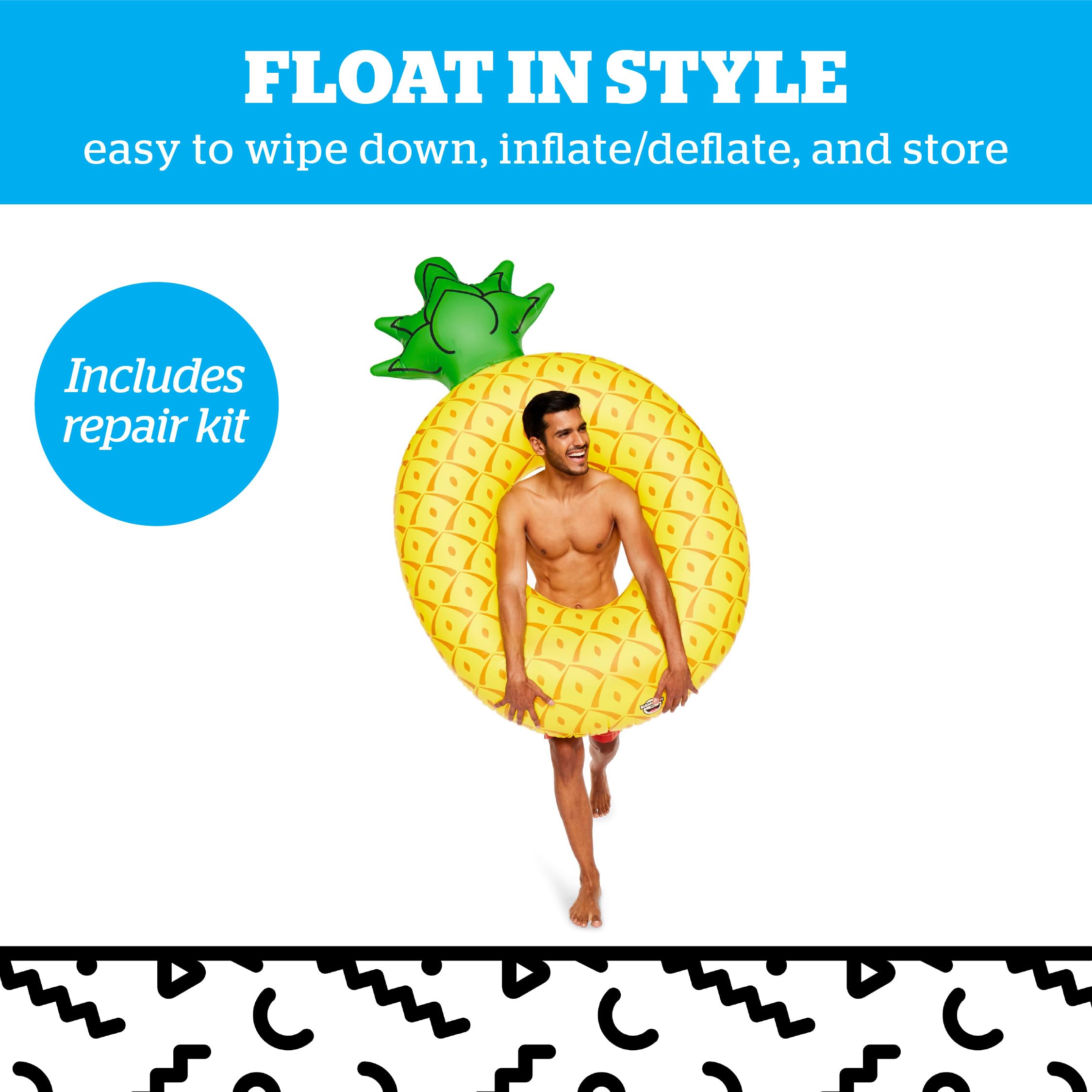 DLRICH Zwembad Float Giant Zwembad Float Zwemmen Ring Ananas Watermeloen Opblaasbare Matras Drijvende Rij Zwemmen Cirkel Strand Zwembad Party Watermeloenring