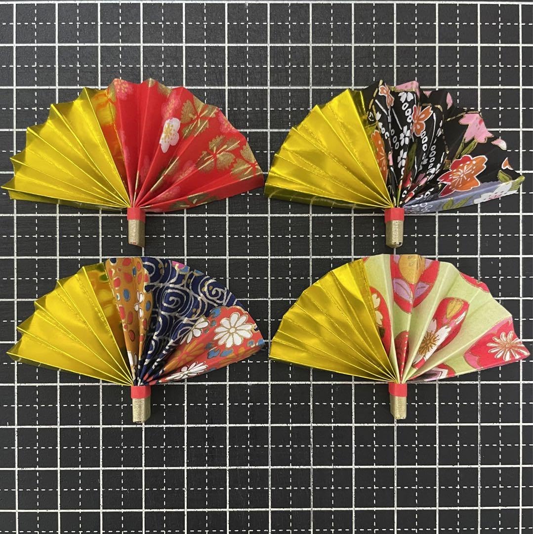 Amazon.co.jp: 《F》友禅折り紙扇扇子壁面飾り父の日七夕夏お盆お月見