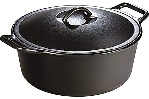 Premium Pre-Seasoned Cast Iron Dutch Oven by Lodge: Experience Gourmet Cooking with Every Use