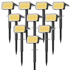 Solar Spot Lights Outdoor 10 pack 118 LED 4 Modes Auto On Off Solar Landscape Spotlights Ip67 Waterproof