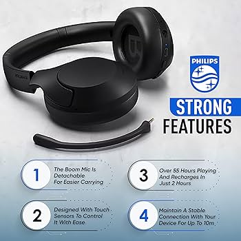 PHILIPSワイヤレスヘッドホン8000Noise Canceling Pro Amazon.com: Philips Active Noise Cancelling Headphones