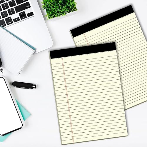 Miniatura 7 de Paquete de 2 blocs legales de 8.5 x 11 pulgadas, bloc de notas amarillas de 8.5 x 11 pulgadas, 30 hojas por bloc de notas, impresión a doble cara,