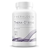 Theralogix Thera-D 6000 Vitamin D Supplement - 6,000 IU (150 mcg) Vitamin D3 Tablets - 90-Day Supply - Immune Support Supplement for Women & Men - Aids Bone & Heart Health - NSF Certified - 90 Tablets